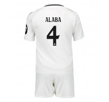 Real Madrid David Alaba #4 Koszulka Podstawowa dzieci 2024-25 Krótki Rękaw (+ krótkie spodenki)